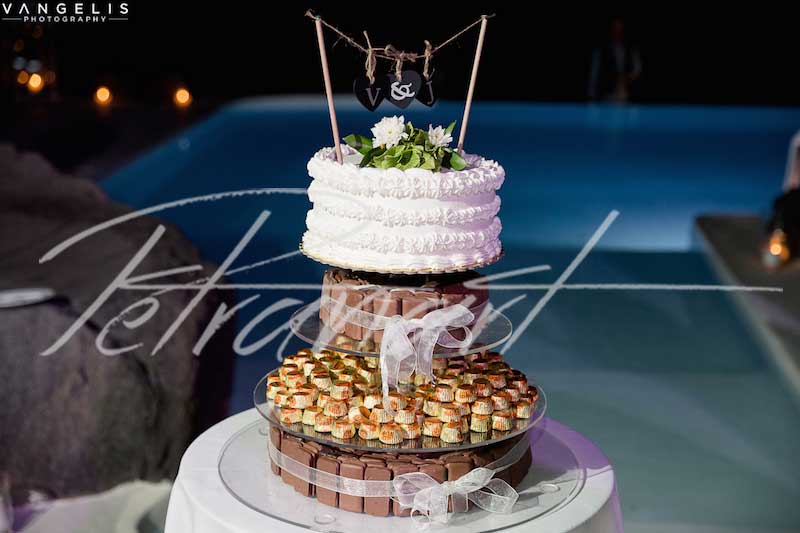 Santorini wedding cakes