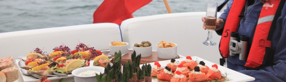 Beales-Gourmet-Boat-Trip-canapes-finger-buffet-catering-dorset_1